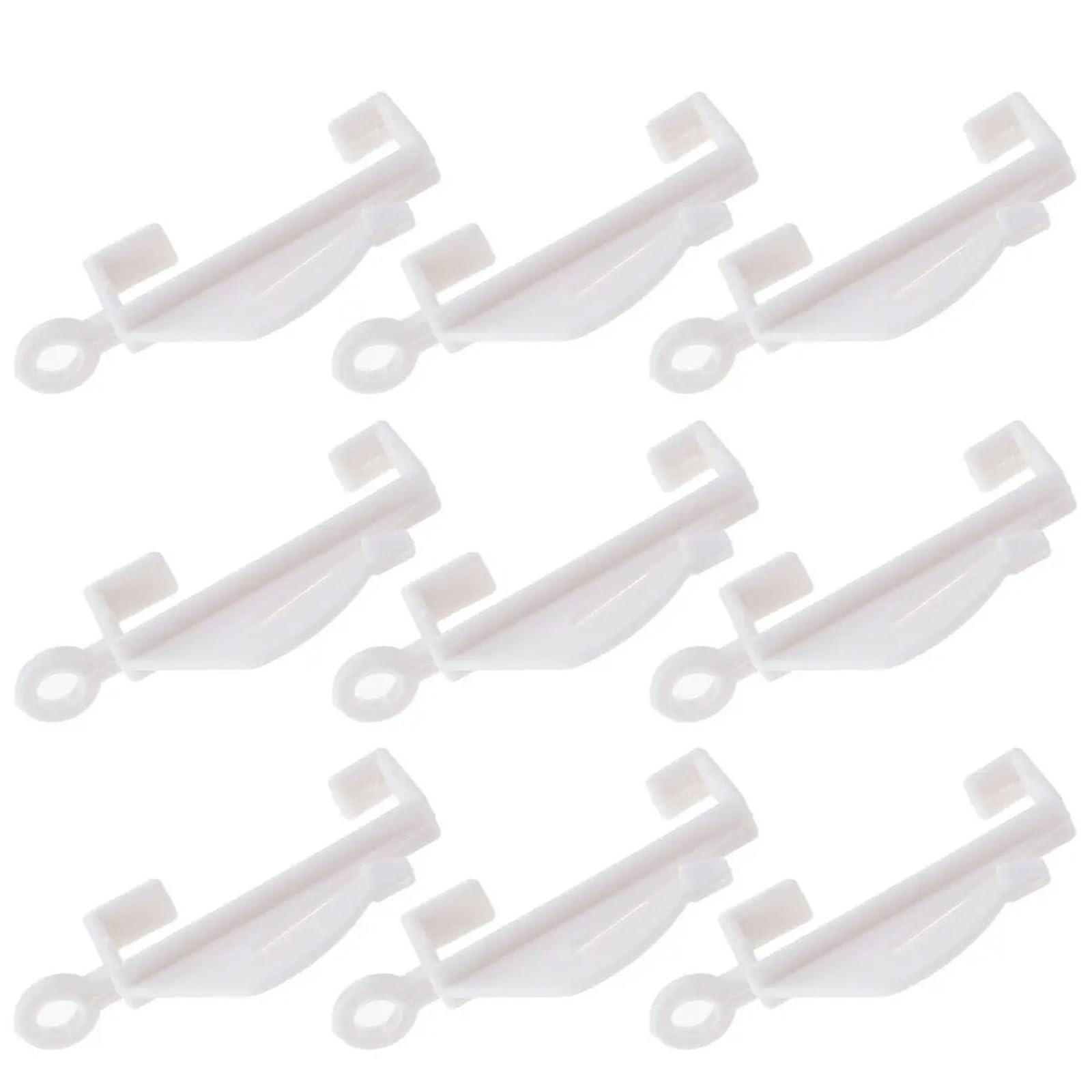 Curtain Hooks 200Pcs Plastic Curtain Rail Gliders