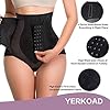 YERKOAD Tummy Control Panties for Women Shapewear Butt Lifter Short High Waist Trainer Corset Slimming Body Shaper Underwear(Large, Black)