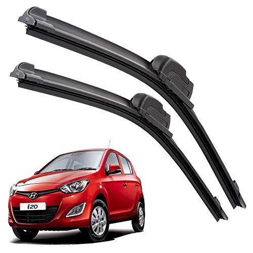 Image of Euro Care Windshield Car Wiper Blades Compatible For i20 Old (Model : 2010-2015) - Set of 2Pc (D-24,P-16)