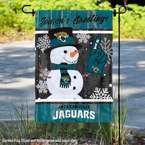 Drapeau Jacksonville Jaguars d'hiver de jardin imprimé double face