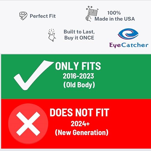 Miniatura 5 de EyeCatcher Pro Series - Letras insertas para portón trasero compatibles con Tacoma 2016-2023 (bandera americana BLKCHRMBLK)