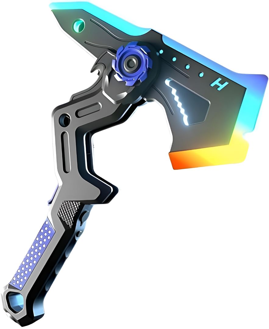 LED Light Up Sword Axe Toy for Kids with Smoke Effect, 7-Color Transforming Weapon with Sound & Vibration, Rechargeable Type-C Anime Roleplay Toy for Boys and Girls, Cosplay Gift-image-44