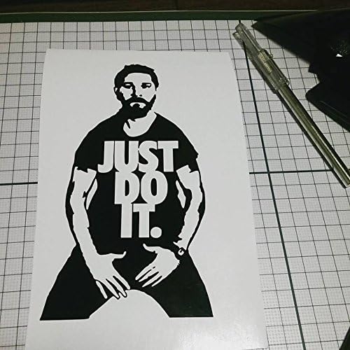 Shia Labeouf Motivational Speech Just Do It Car Laptop Tablet Vinyl die cut decal sticker - CHOOSE COLOR (Black)