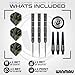 Winmau – Michael Van Gerwen MvG Signature Edition - 24g - 90% Tungsten - Professional Steel Tip Darts Set with Dart Flights and Stems (Shafts)