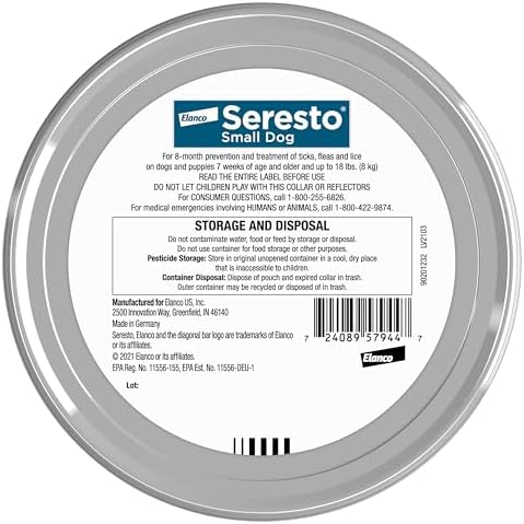 Seresto Small Dog Vet-Recommended Flea & Tick Treatment & Prevention Collar for Dogs Under 18 lbs. | 8 Months Protection - 1