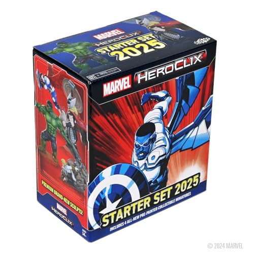 Marvel HeroClix Starter Set 2025 cadeau idéal pour fan de comics et jeux