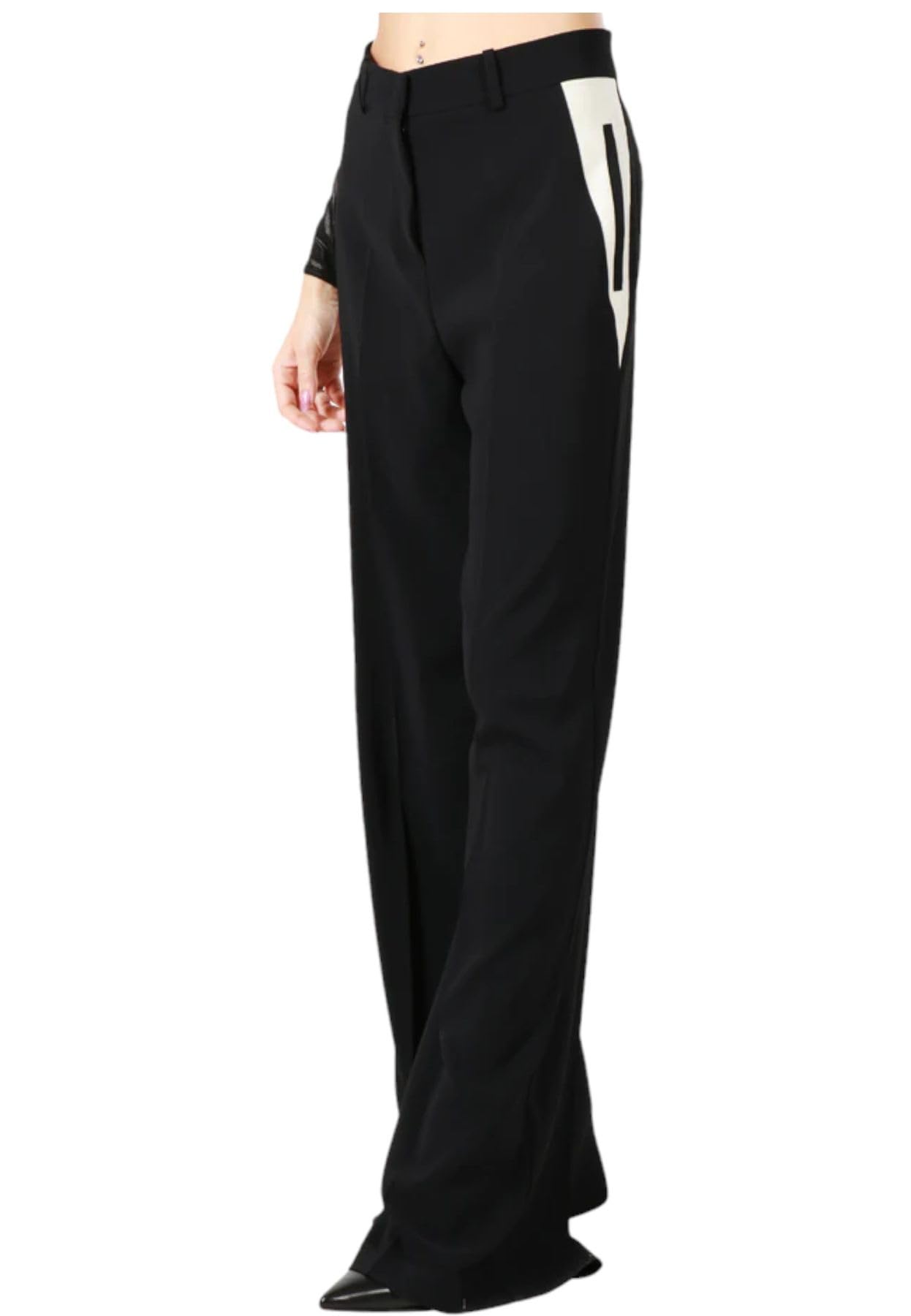 Pinko - Ottetto Pantalone Crepe Stretc, Pantaloni Eleganti Donna