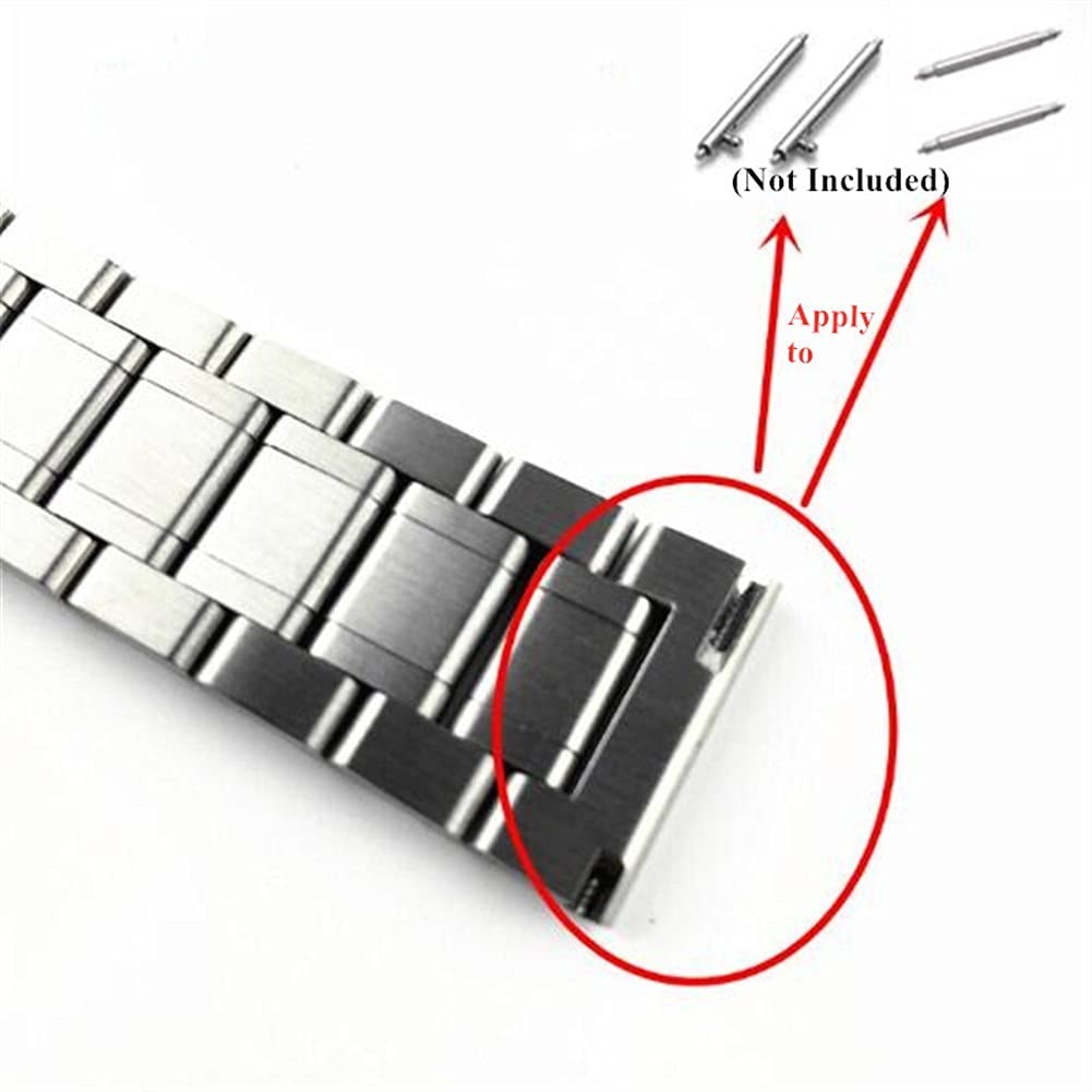 Bracelet De Montre En Acier Inoxydable 20 Mm - Longueur 190 Mm, Fermoir Déployant - Neuf Avec étiquettes