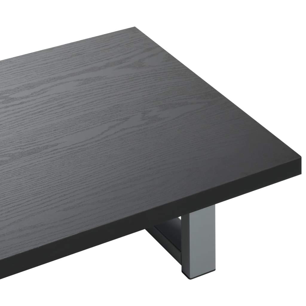 Lavabo nero 60 x 40 cm, mensola da parete per lavandino