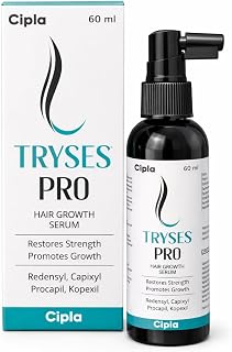 Cipla Tryses Pro Hair Growth Serum with Redensyl, Capixyl, Procapil, Kopexil, Restores Strength, Promotes Growth, 60ml, Li Price In India