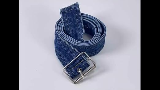 Tong Gu 1X Women Denim Waist Belt Waistband metal buckle Casual