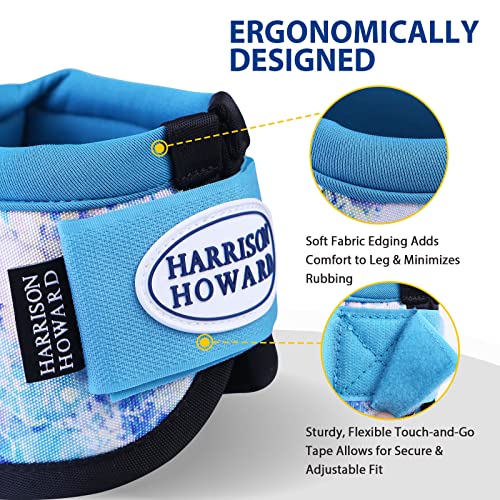 Harrison Howard Horse Bell Boots Overreach Bell Boots No-Turn Bell Boots For Horse-Durable Protective Hoof Boot Pastel Mediumix Large #TOP6