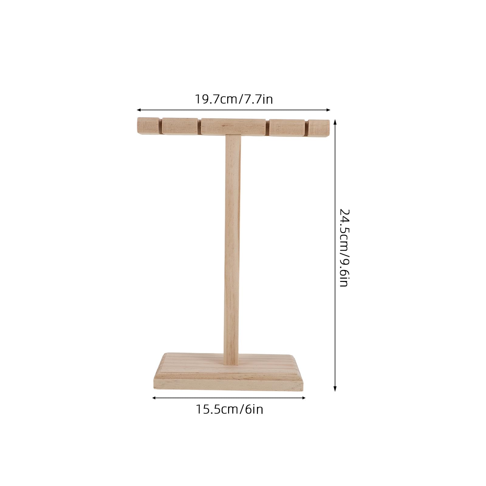 Soporte para Auriculares de Madera Maciza Beige Almacenamiento Versátil y Diseño Elegante para Escritorio y Oficina