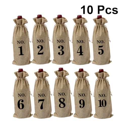 Bolsas de lino estilo europeo para botellas de vino: el detalle vintage ideal para bodas 6