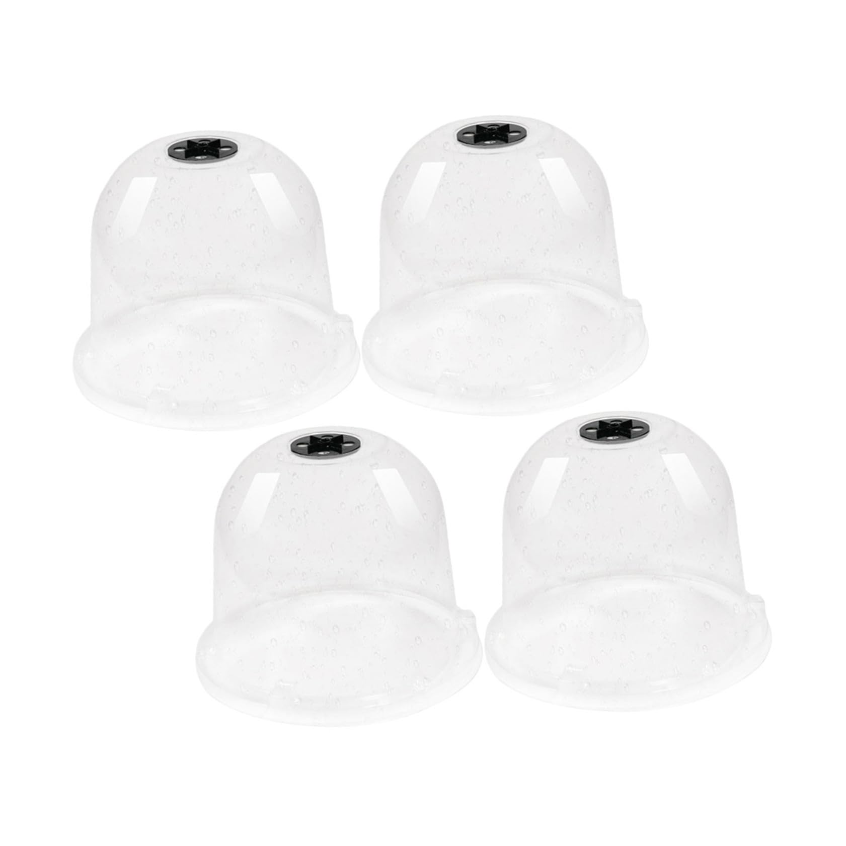 Toyvian 4piezas Cubierta Aislante para Plántulas Cúpula De Humedad para Plantas Campana De Jardín Transparente Protección para Plantas De Exterior Invernadero