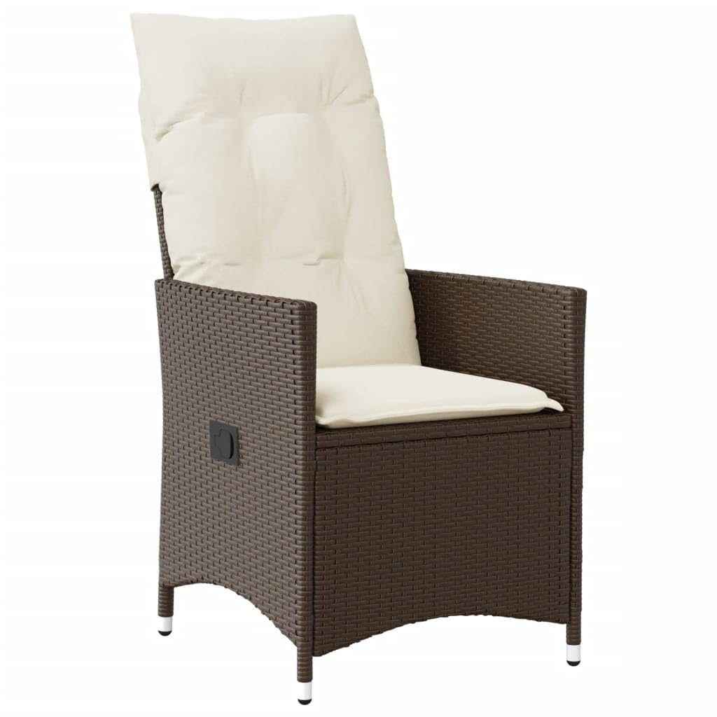 Set Comedor de jardín 7 pzas con Cojines Mesa y sillas terraza Exterior Muebles Jardin Exterior Muebles de Jardin ratán sintético marrón - 3276773
