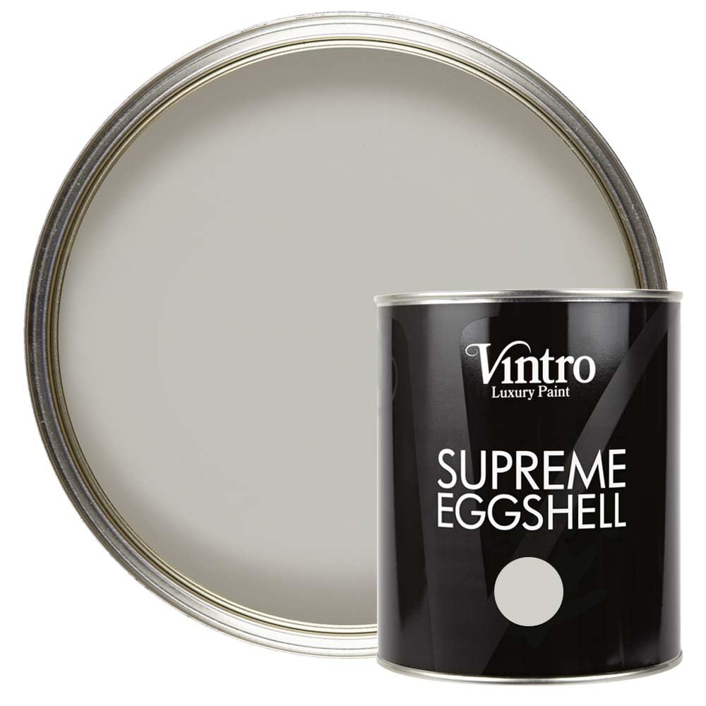 Vintro Paint Tower Bridge Eggshell Paint 1L - Grey - Satin Finish