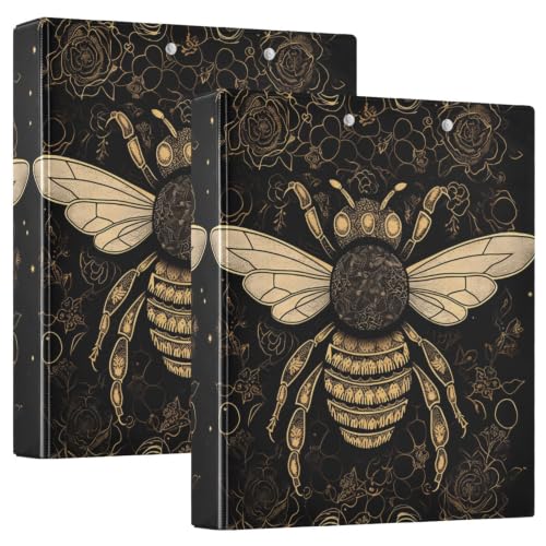 Classeur à trois anneaux 3,8 cm flexible Yellow Bee pour bureau et école