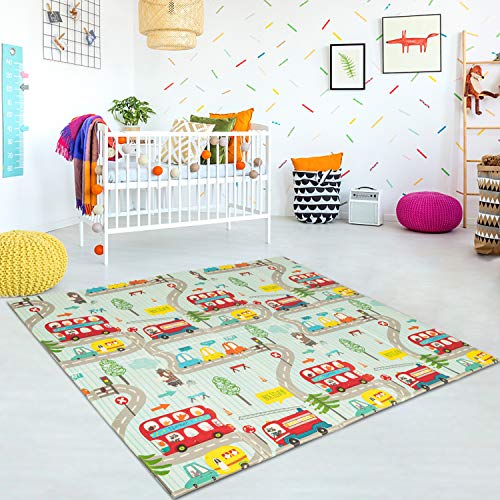 Baby Folding Kids Play Mat Reversible XPE Foam Floor Playmat Unisex Playroom