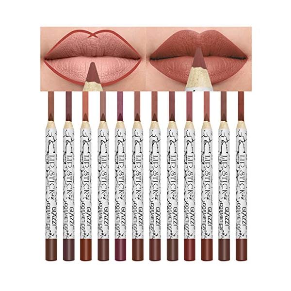 Lip-Liner-Pencil-Set12-Color-Matt-Smooth-Waterproof-lip-pencil-set-lip-pencil-set-Natural-Long-Lasting-Makeup-Lip-Liners NICEFACE Lip Liner Pencil Set,12 Color Matt Smooth Waterproof lip pencil set lip pencil set, Natural Long Lasting Makeup Lip Liners
