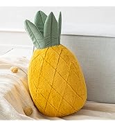 Phantoscope Pineapple Shaped Throw Pillow, Fun Home Decor of Fruit Themed Shaped Cushions, Decora...