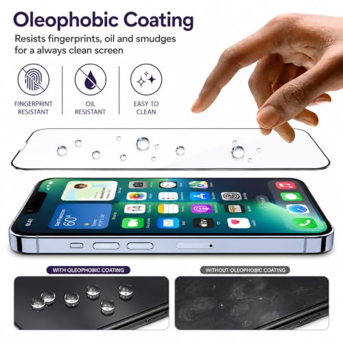 Image of Tempered glass for iPhone 13 | Screen Protector Full HD Quality Tempered Glass Anti-Scratch Edge to Edge Coverage For Easy Installation (iPhone 13)