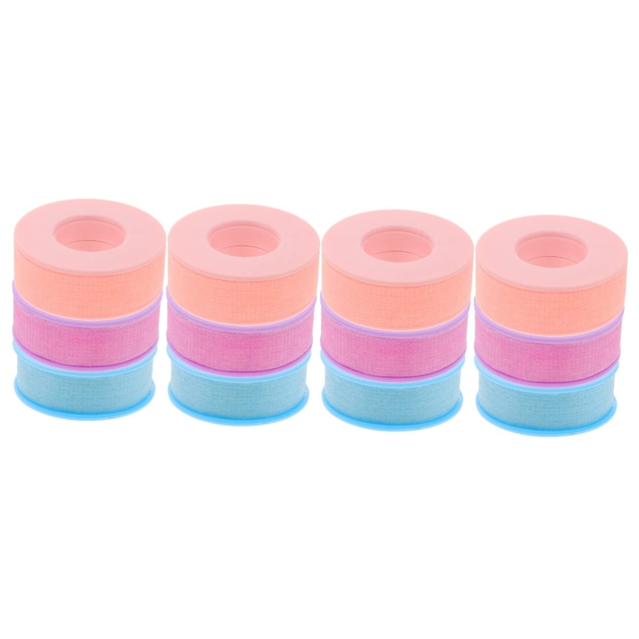 minkissy 12rollos Cintas De Pestañas De Gel Transpirable De Tape Para Extensiones De Pestañas y Para Profesional y Personal