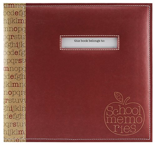 Image of MCS MBI 13.5x12.5 School Memories Scrapbook Album with 12x12 Inch Pages with Signature Opening (850010)