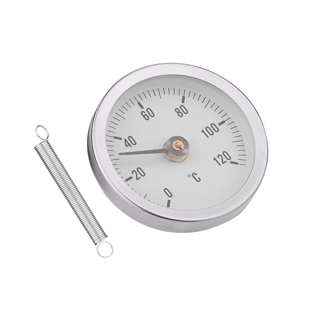 Ejoyous - Termómetro de resorte (63 mm, de lectura rápida, IP55, IP55, con polvo, impermeable, para mangueras superficiales, Power PoSTANTS Marine con pantalla de temperatura de cristal