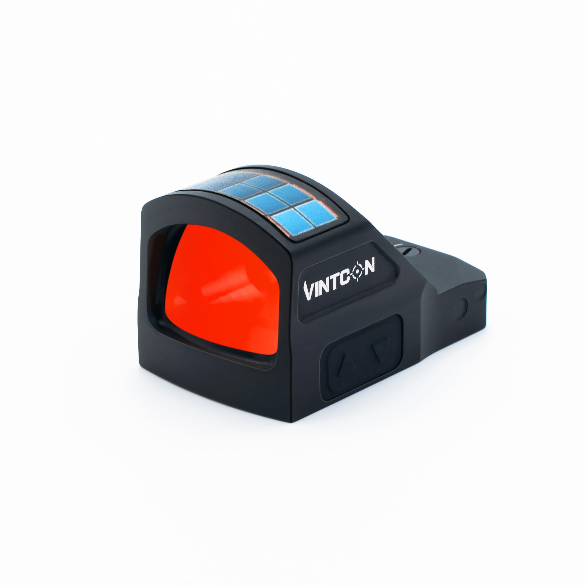 Canis-X Solar Red Dot Sight for Pistols, Multi-Reticle Reflex Optic, RMR Footprint, Shake Awake, Solar &amp; Battery Powered, IPX7 Waterproof, for Optics-Ready Platforms,Red/Green Reticle Options