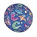 Cute Funny Anime Dinosaur Dino Space Galaxy Blue Print Bucket Hat Fisherman Fishing Sun Cap for Adult Women Men Girl Boy Unisex