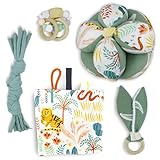 Surikatokids - Cesto de los Tesoros Montessori con pelota sensorial - Juguetes...