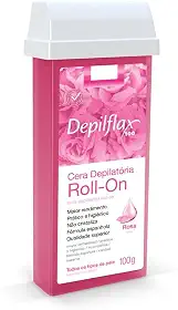 Cera Depil Roll-On Rosa 100G - Depilflax