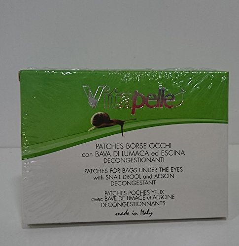 Vita Pelle Patches - Bolsas para ojos con baba de caracol y escina, descongestionantes