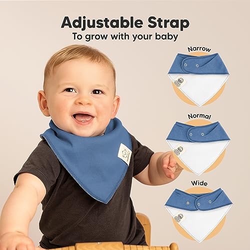 Image of KeaBabies 8pk Organic Baby Bandana Bibs for Drooling and Teething (Cruise)