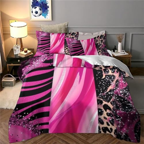 Housse de couette 3D hypoallergique et résistante en microfibre douce 260x220cm