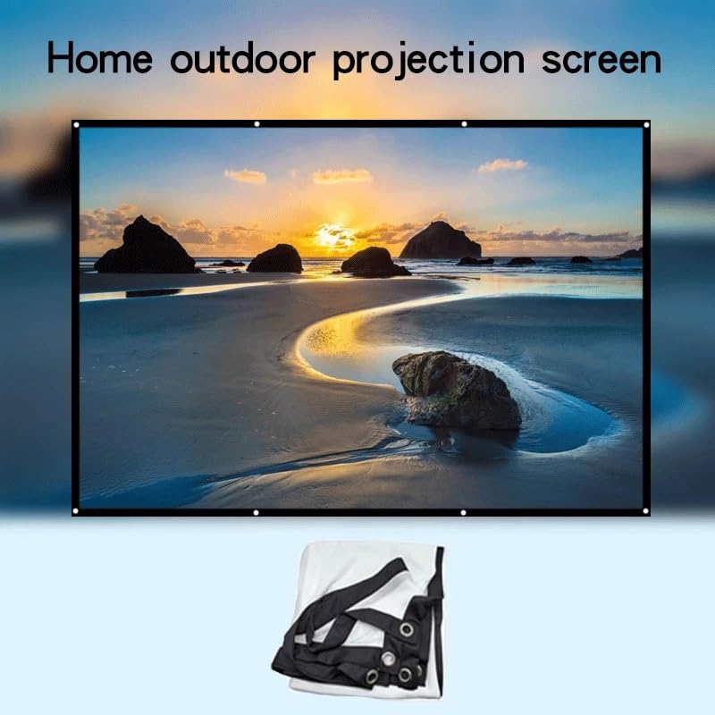 Pantalla de proyección portátil y fácil de limpiar para interiores y exteriores miniatura 4