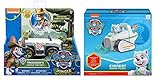 Paw Patrol Everest's Rescue Snowmobile & Paw Patrol, Jungle Rescue, Tracker's Jungle Cruiser, Vehicle & Figure Includes Blizy Pen