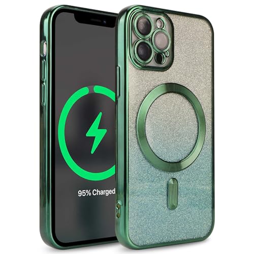 Lipvina iPhone13 Pro �P�[�X ���� �L���L�� �J�o�[ Magsafe�Ή� 2in1 �ϏՌ� ������� tpu���^ �O���b�^�[�P���s�J�s�J �P�[�X ���C�A���X�[�d�Ή� �C�t�H�� iPhone13 Pro 6.1�C���`����/�����p (���t
