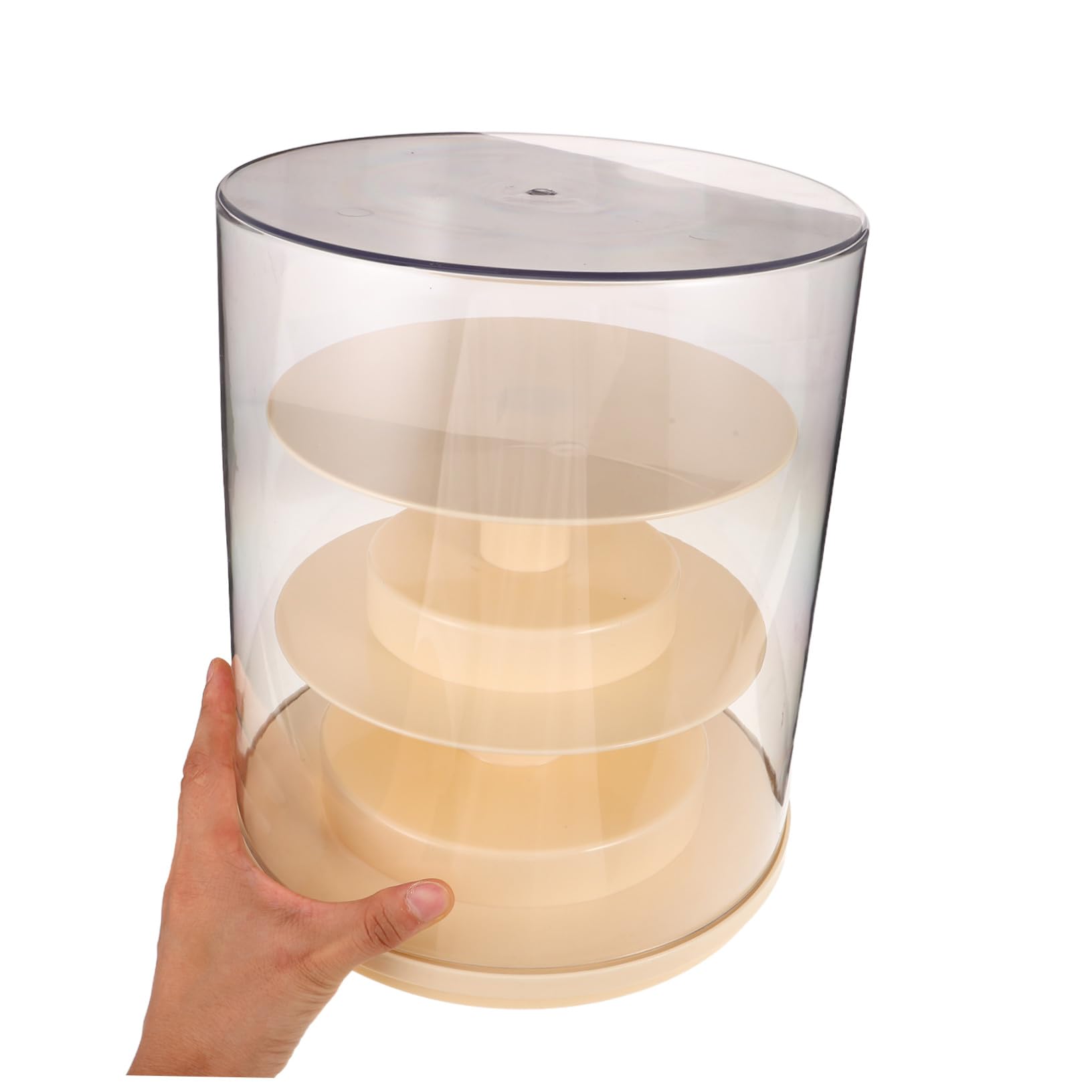 Gatuida Vitrina Giratoria Transparente Antipolvo para Minifiguras de Acción Vitrina de Colección Base Giratoria para Exhibir y Guardar Figuras de Juguete