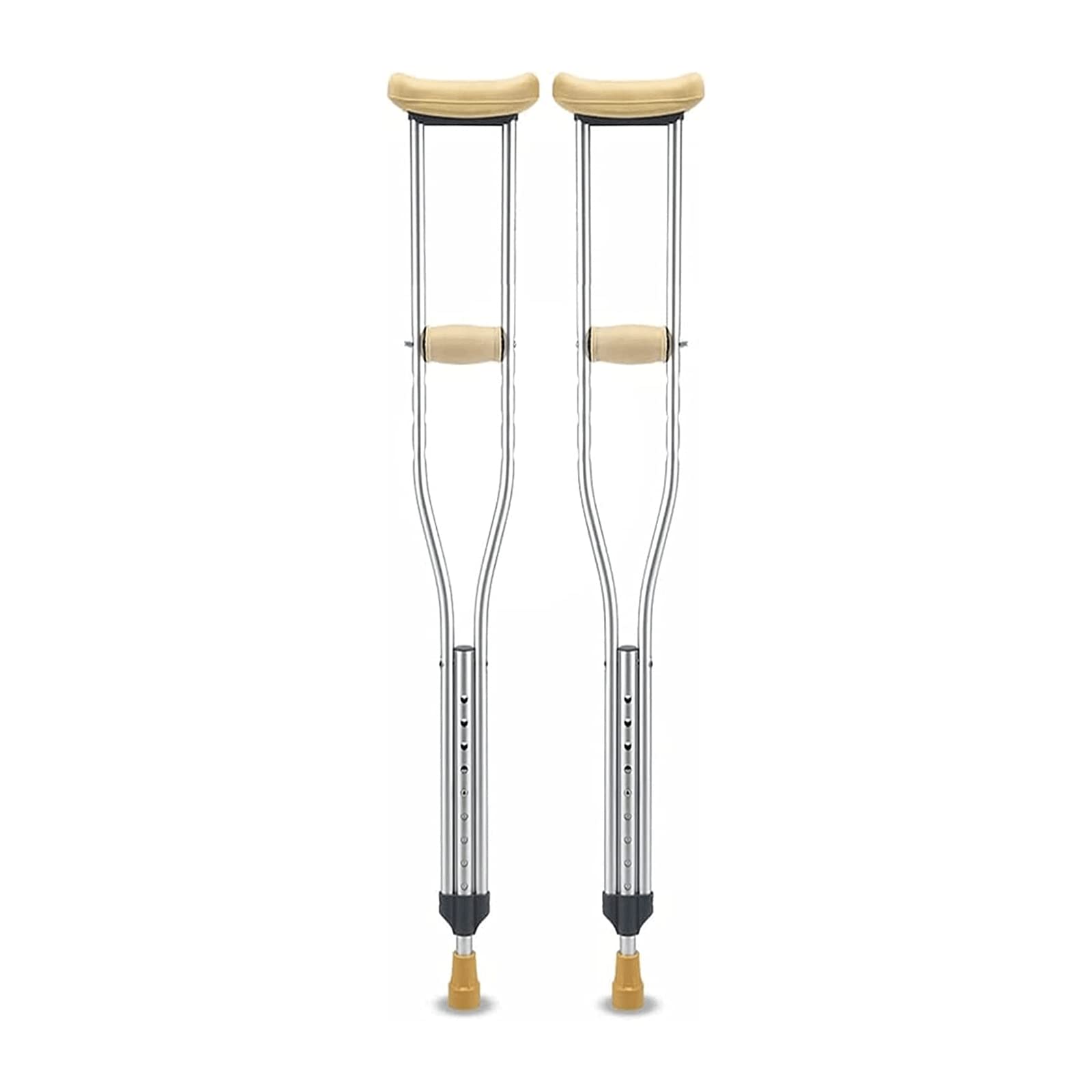 PAASHE Muletas para Adultos, Bastones portátiles para Caminar, Bastones para Caminar Seguros y confiables, par de Bastones de Aluminio para Caminar bajo el Brazo con Almohadillas para Las Axilas