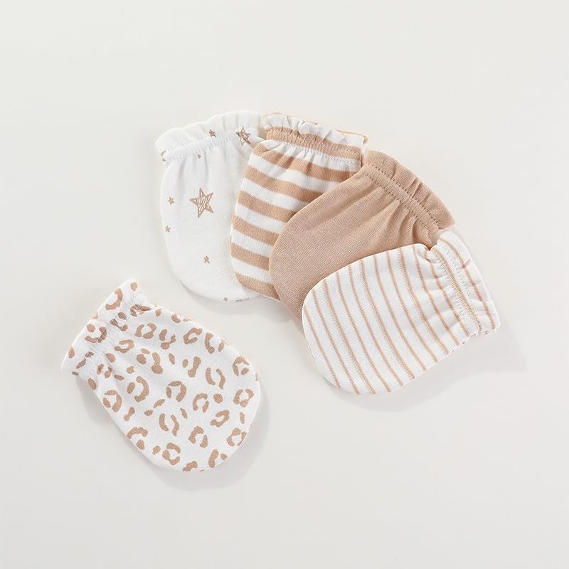 Baby Boy Girl Cotton Hat Mitten Sock Set 15 Pack Infant Essential Accessories for 0-6 Months - Image 4