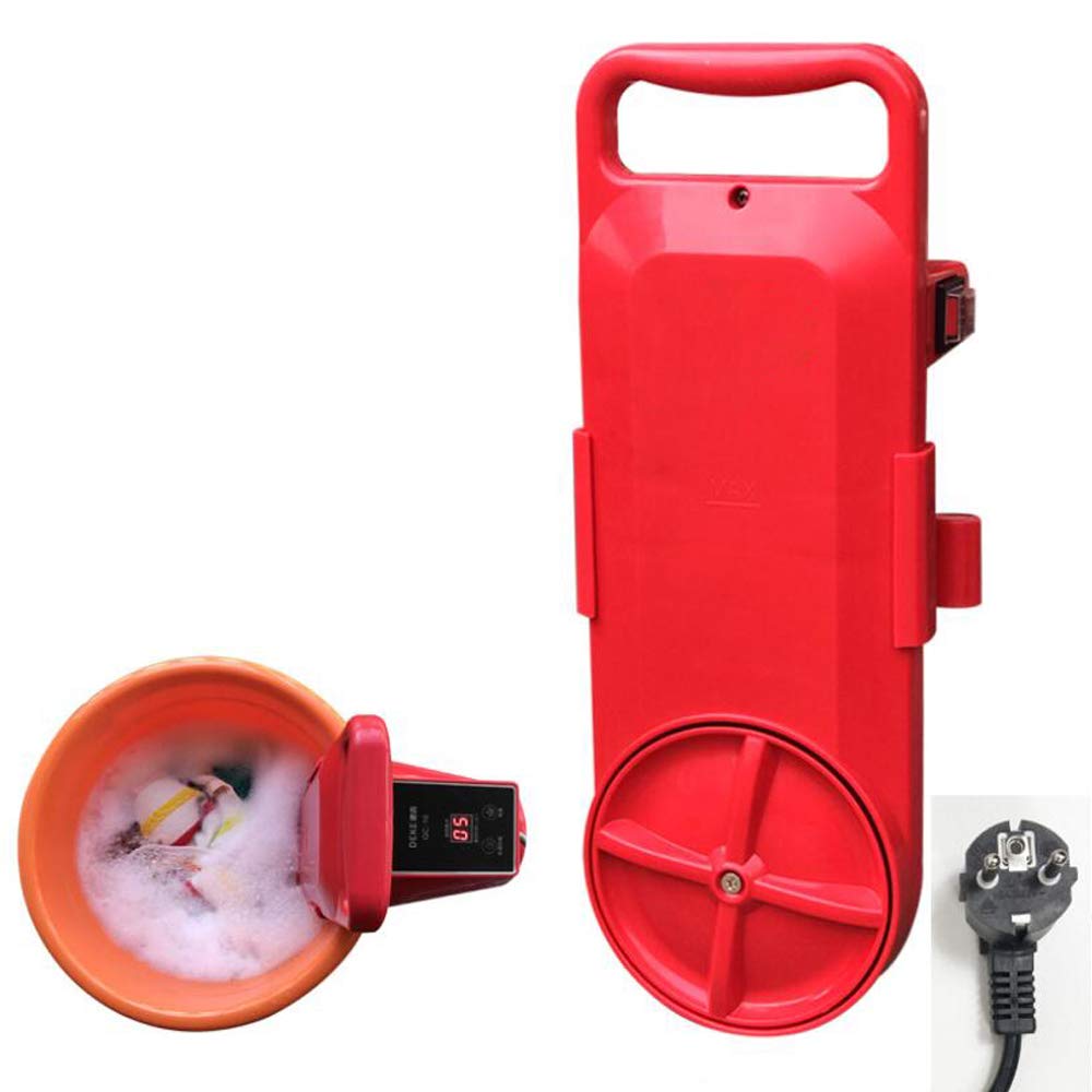Tragbare Mini Handliche Waschmaschine Kleine Halbautomatische Waschmaschine Wäscheservice für Reisen, Camping, Geschäftsreise, Bad, Wohnungen, Schlafsäle (Rot 2)