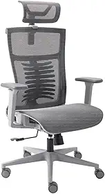 Cadeira de Escritorio Elements Vertta Cinza Pro (full mesh)