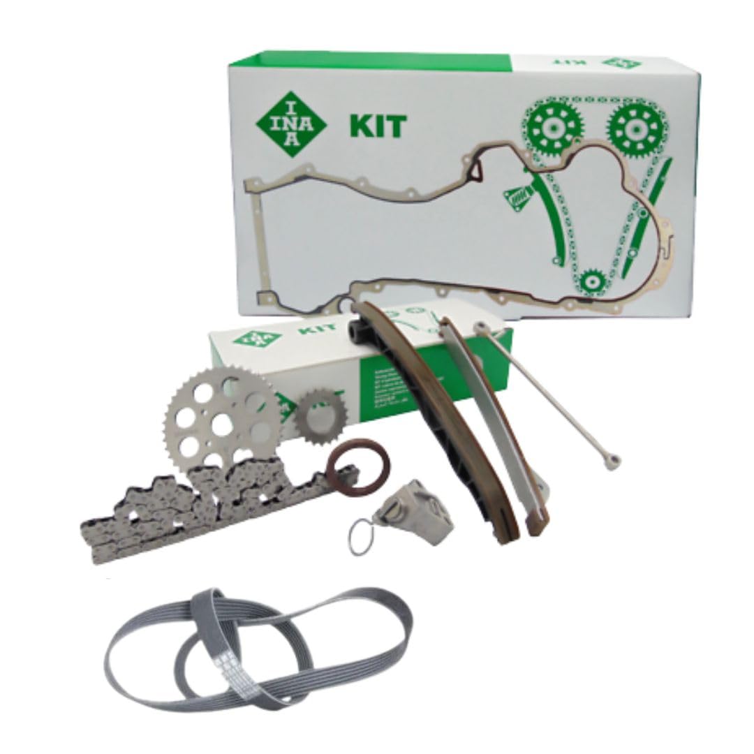 Kit Catena Distribuzione Compatibile con Fiat Punto 1.3 Multijet con Pompa e Cinghia Servizi
