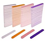 Mini Nail Files Bulk (400 Pcs), Double Sided Emery Board Nail File for Nature Nails, Manicure Tool Set Disposable Colorful Nail File for Home Salon Use Travel Size Men Women Kids Wood Board