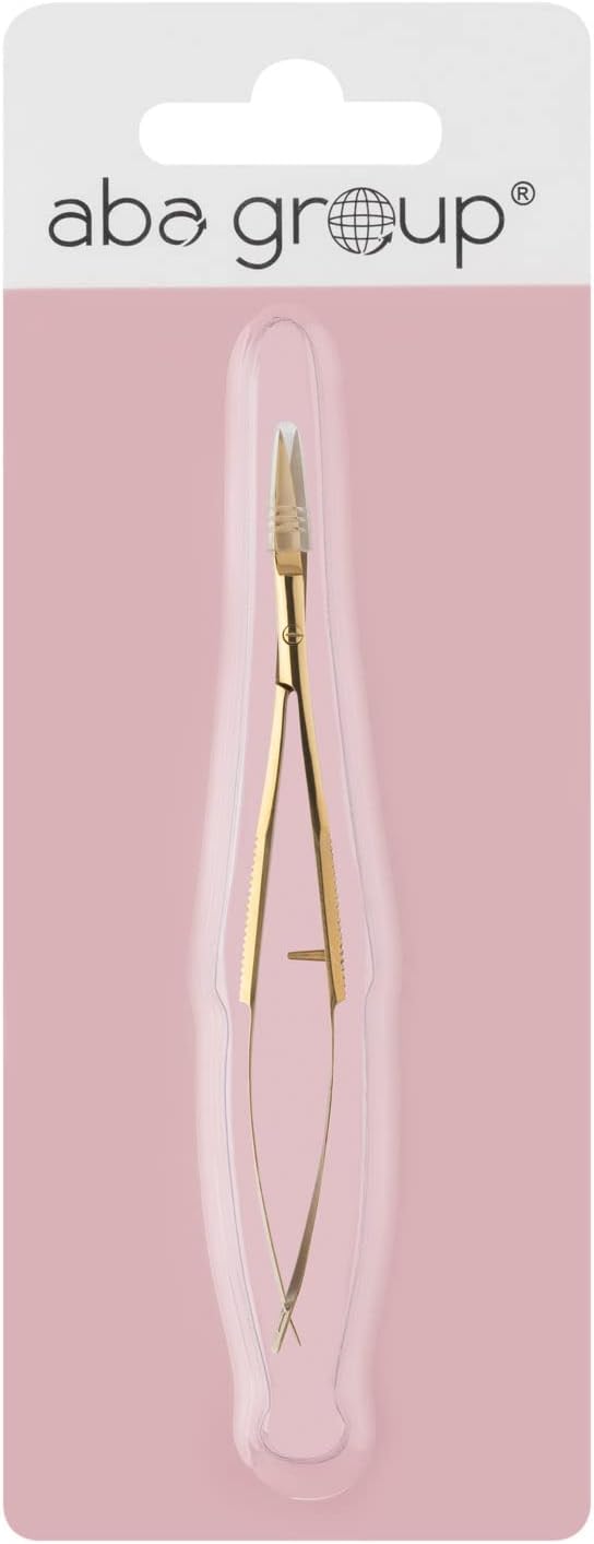 Aba Group Stencil Scissors Straight (1469) Simple Cosmetic Scissors Multipurpose Scissors with Pliers Handle Manicure Tools Pedicure Tools