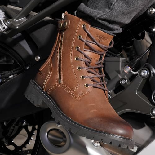 Men's Boots Casual Boots Motorcycle Vintage Zipper Chukka Boots for Men4