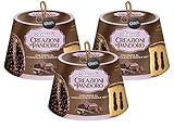 3X Bauli, Creazioni di Pandoro con Crema al Cioccolato di Modica IGP 820 g con Portachiavi - Novita