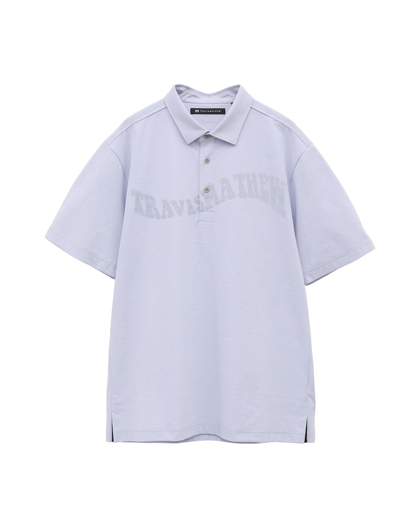 トラビスマシュー　ポロシャツ　Lサイズ　ゴルフ　Travis Mathew 水色 ハワイの代表的な花、ハイビスカス柄をあしらったポロシャツ